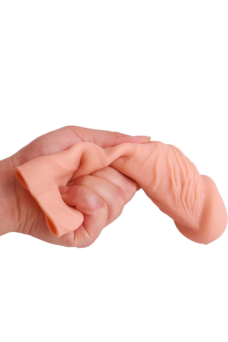 Waterproof Reusable Stretchy Realistic Penis Sleeve