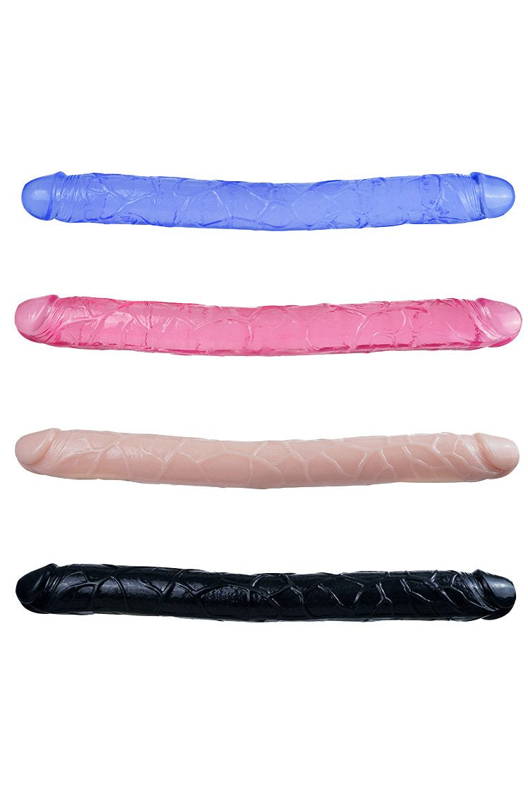 Double-Ended Super Jelly Tpe Realistic Dildo