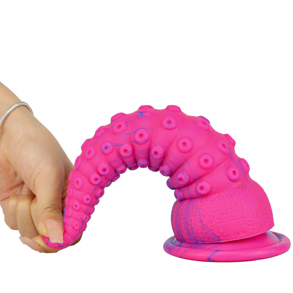 Pink Octopus Feet Suction Cup Tentacle Dildo