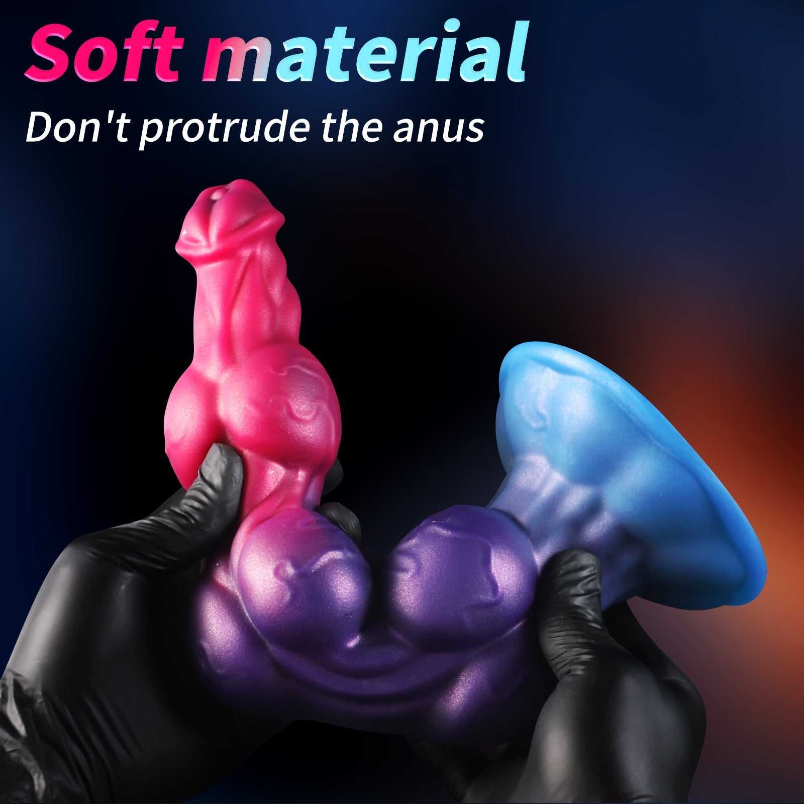 9 Inch Three Knot Fantasy Dog Dirty Penis