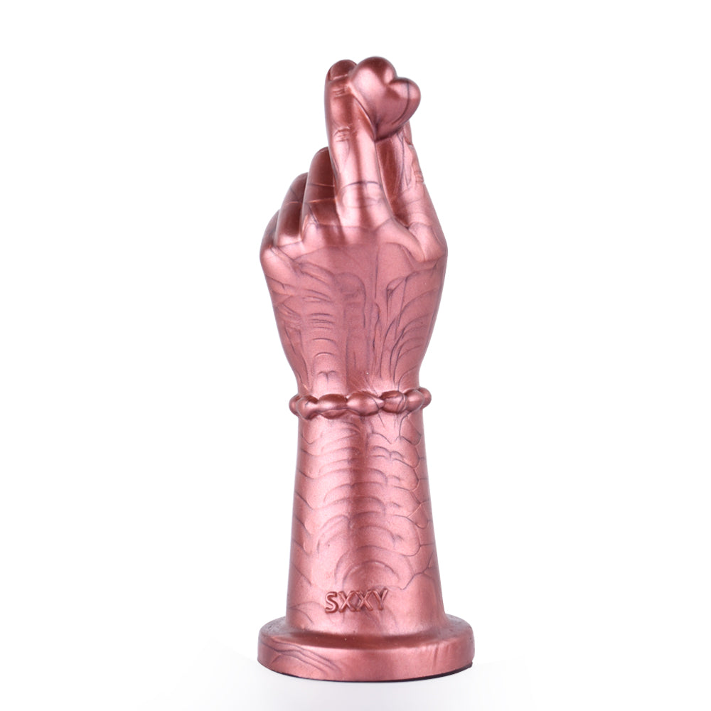 5 Inch Silicone Heart Hand Fist Dildo