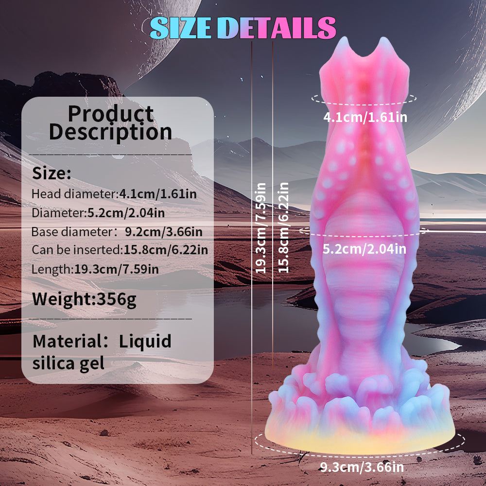 Gode ​​anal fantaisie en silicone liquide Dragon