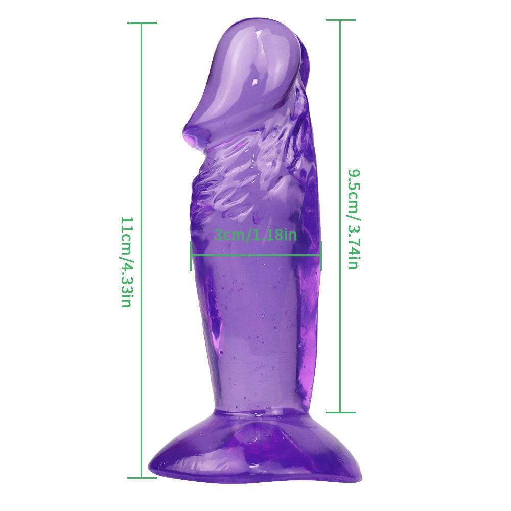 4 Inch Purple Jelly Mini Dildo