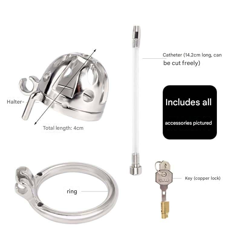 Tiny Metal Male Chastity Cage