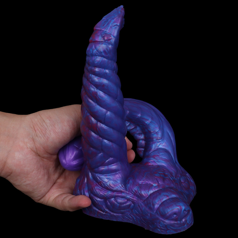Purple Fantasy Monster Double Penetration Dildo