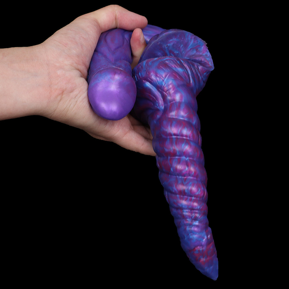 Purple Fantasy Monster Double Penetration Dildo