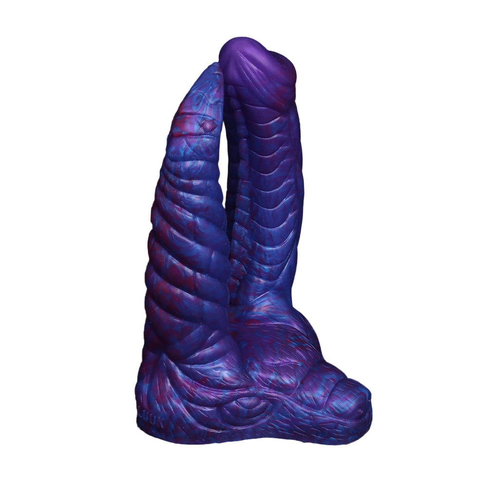Purple Fantasy Monster Double Penetration Dildo