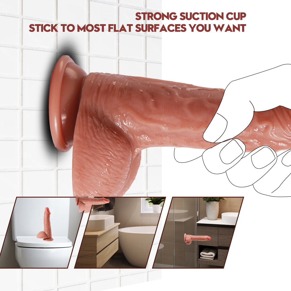 7 Inch Strong Suction Cup Realistic Dildo