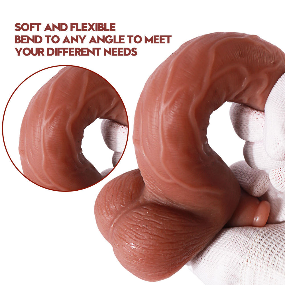 7.2 Inch Silicone Suction Realistic Dildo