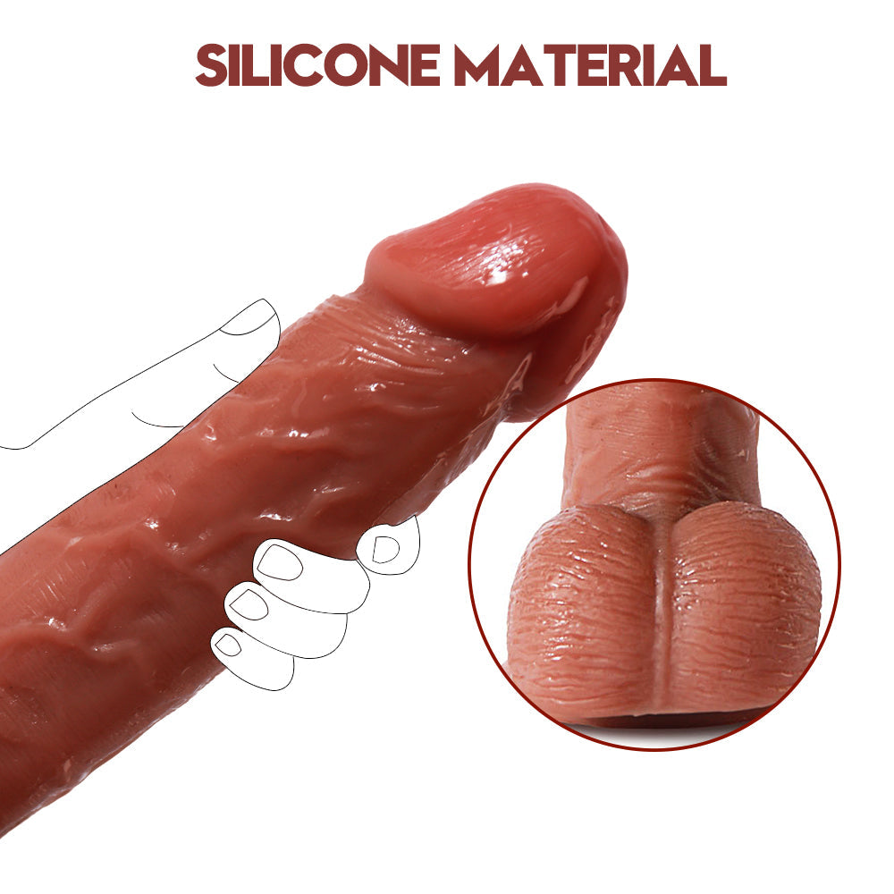 7.2 Inch Silicone Suction Realistic Dildo