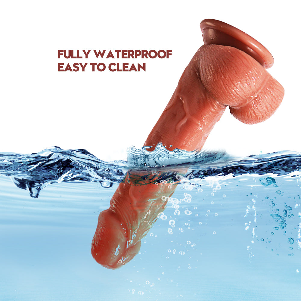 7.2 Inch Silicone Suction Realistic Dildo