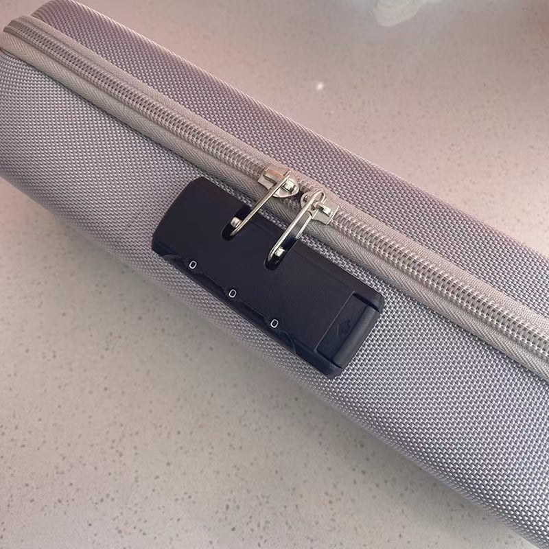 Canvas Zipper Combination Lock Storage Box