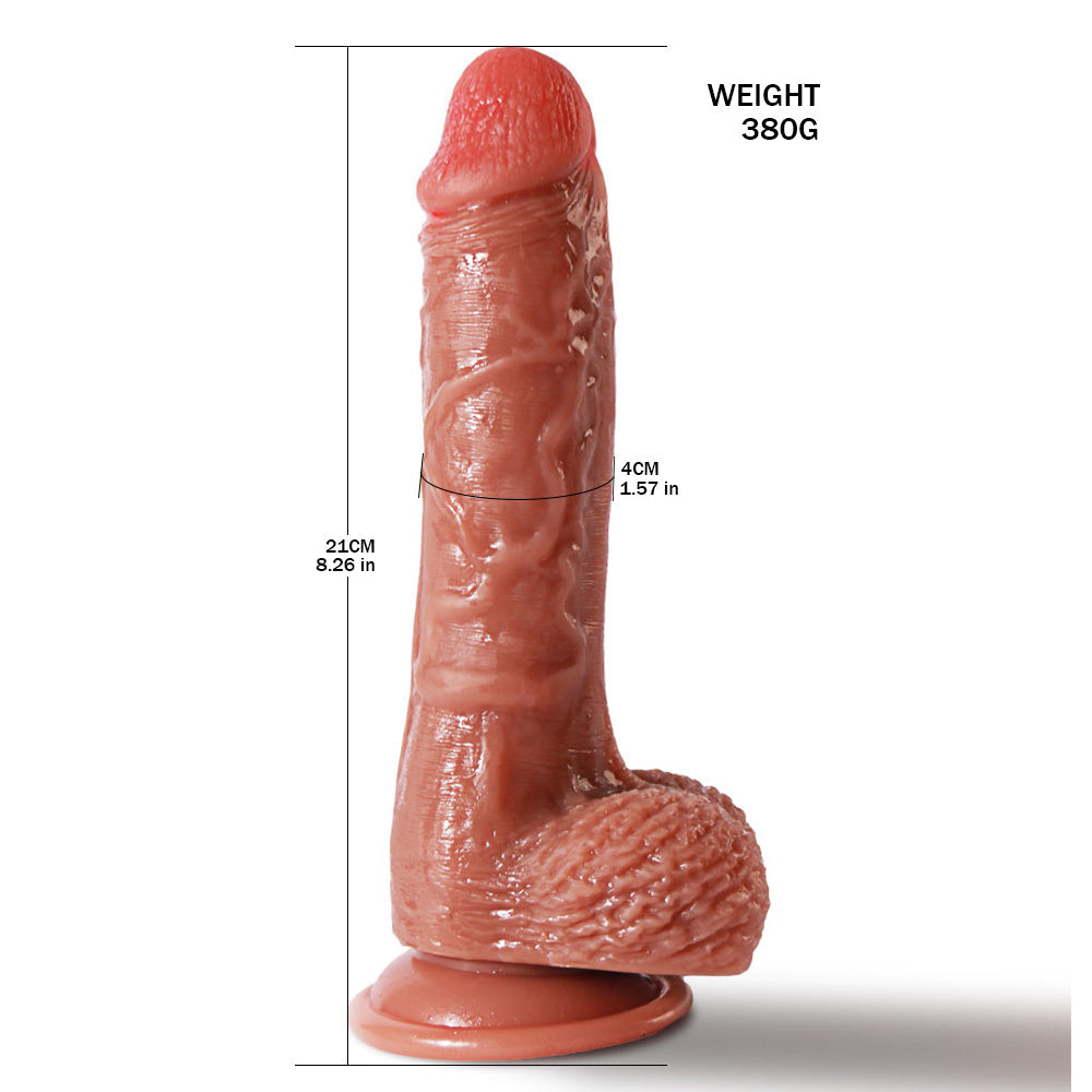 8 Inch Life Size Suction Cup Realistic Dildo