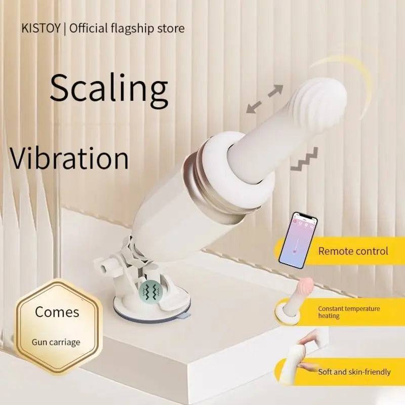 White Remote Portable Sex Dildo Machine