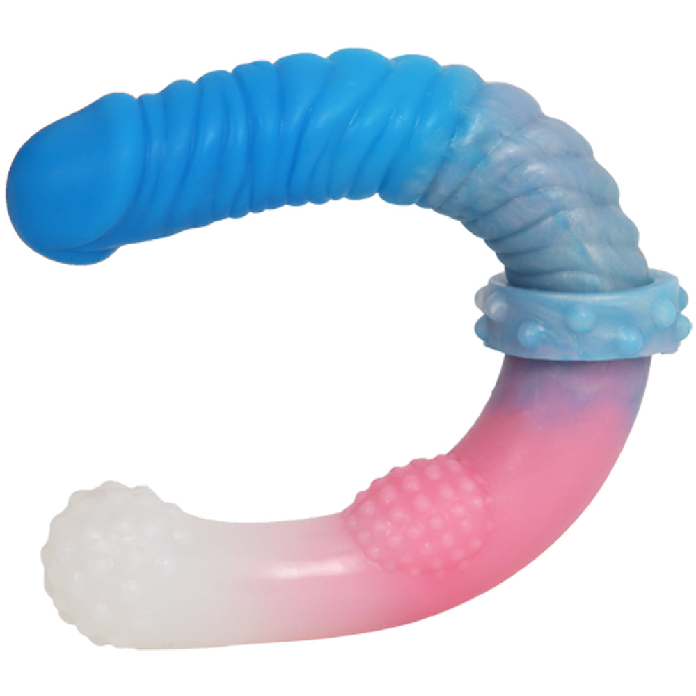 11 Inch Colorful Silicone Lesbian Double Dildo