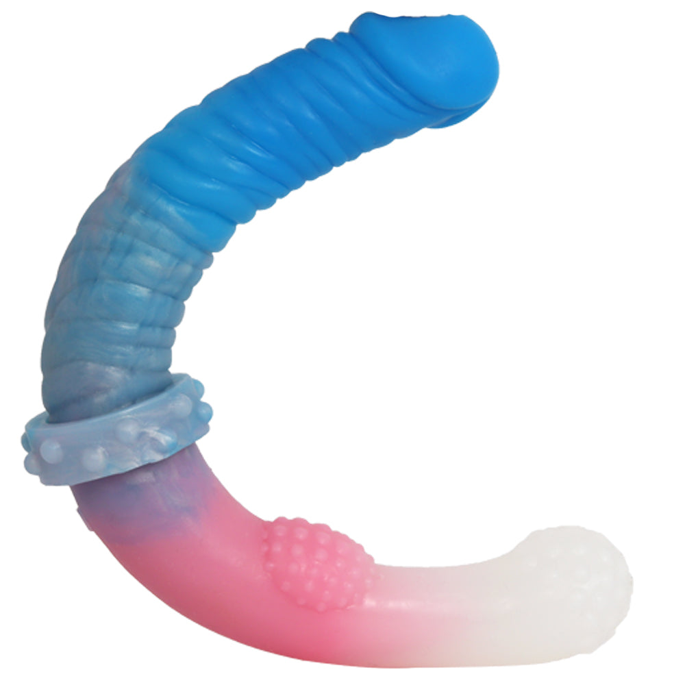 11 Inch Colorful Silicone Lesbian Double Dildo