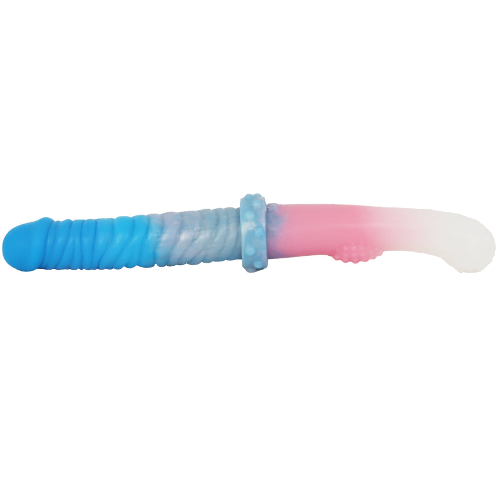 11 Inch Colorful Silicone Lesbian Double Dildo