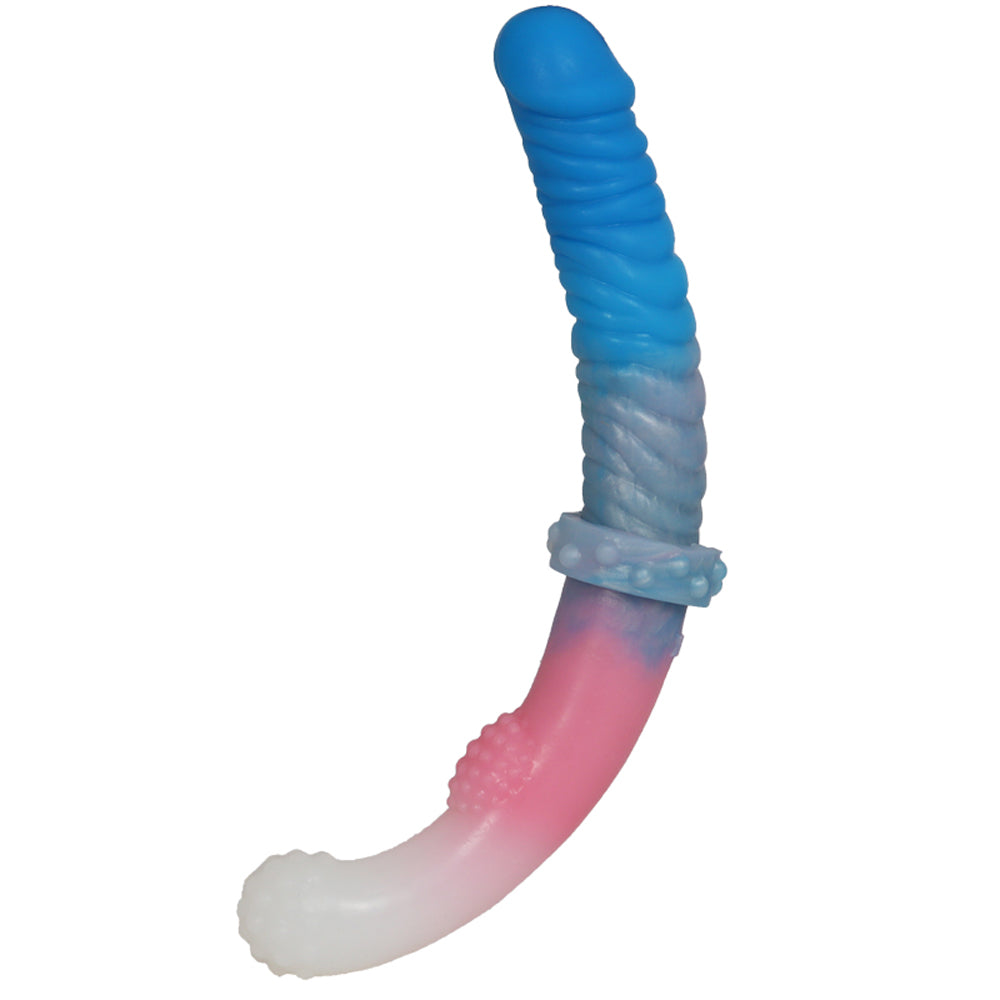 11 Inch Colorful Silicone Lesbian Double Dildo