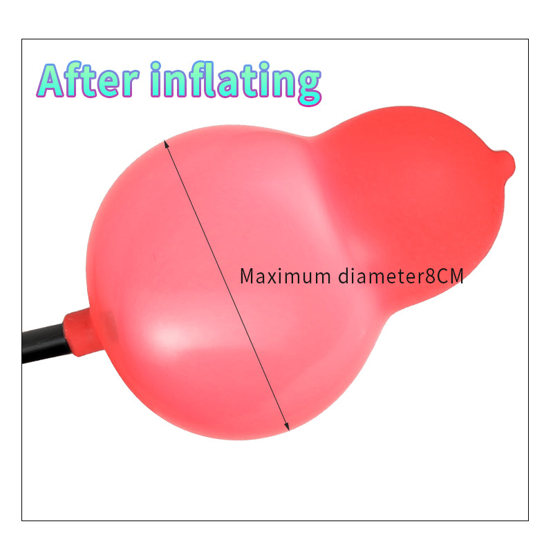 Small Silicone Red Inflatable Butt Plug