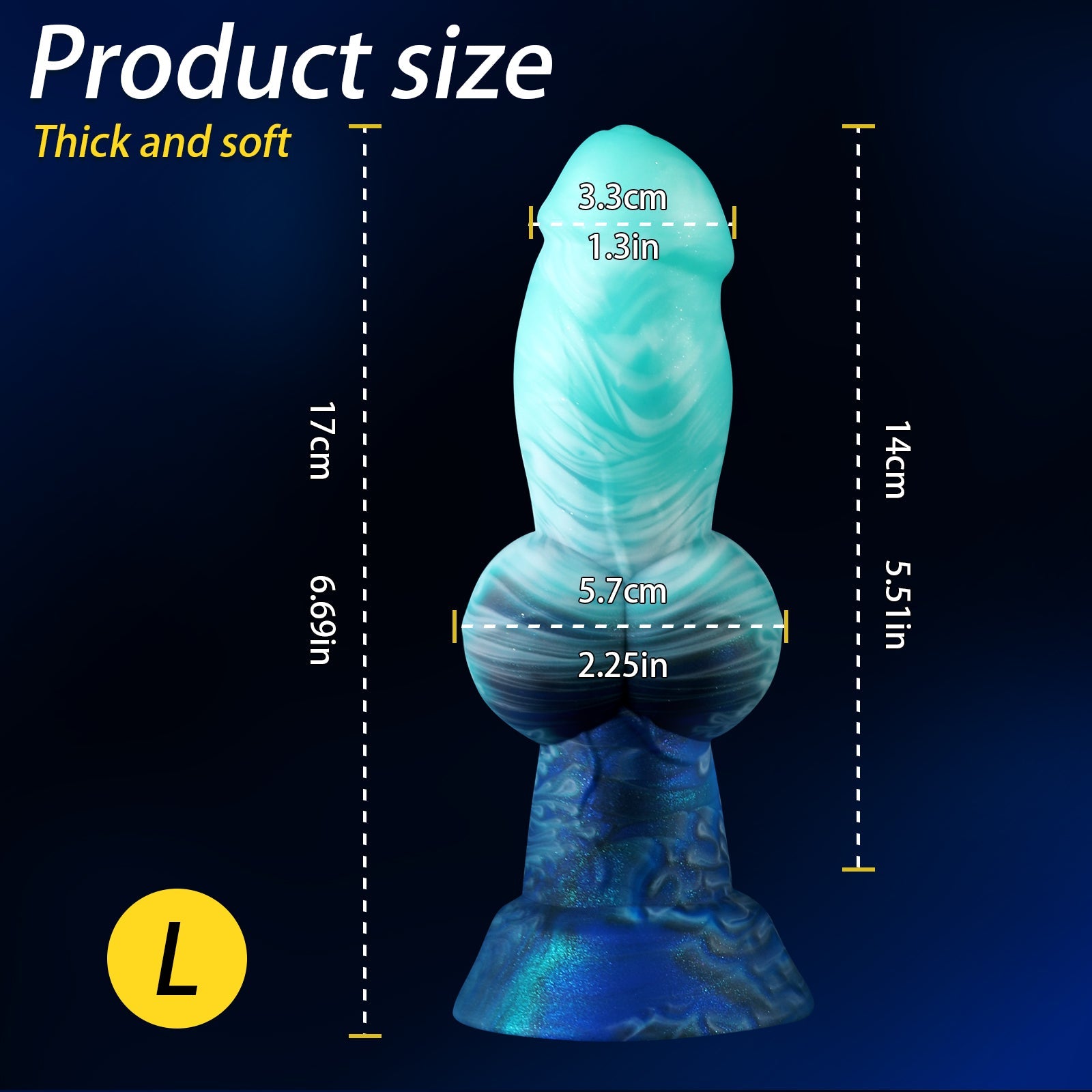 6 Inch Silicone Kont Huge Butt Plug