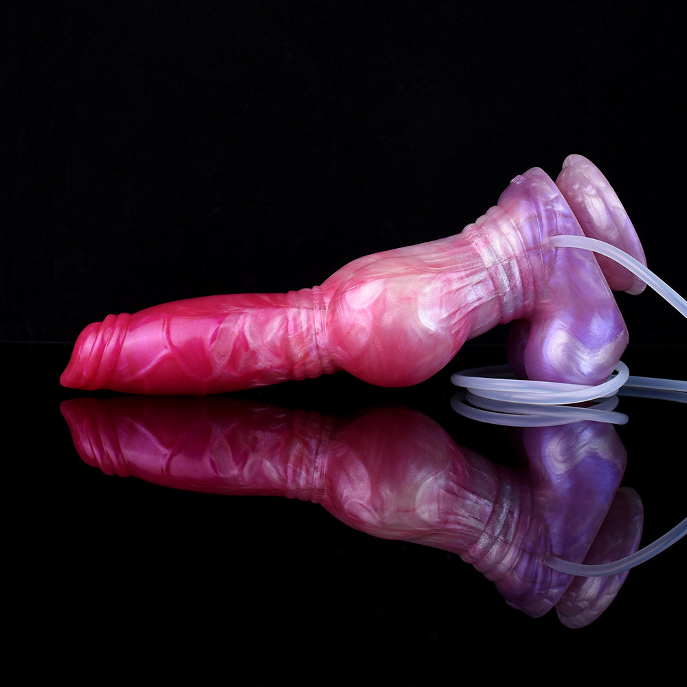 10 Inch Silicone Knot Dog Squirting Dildo