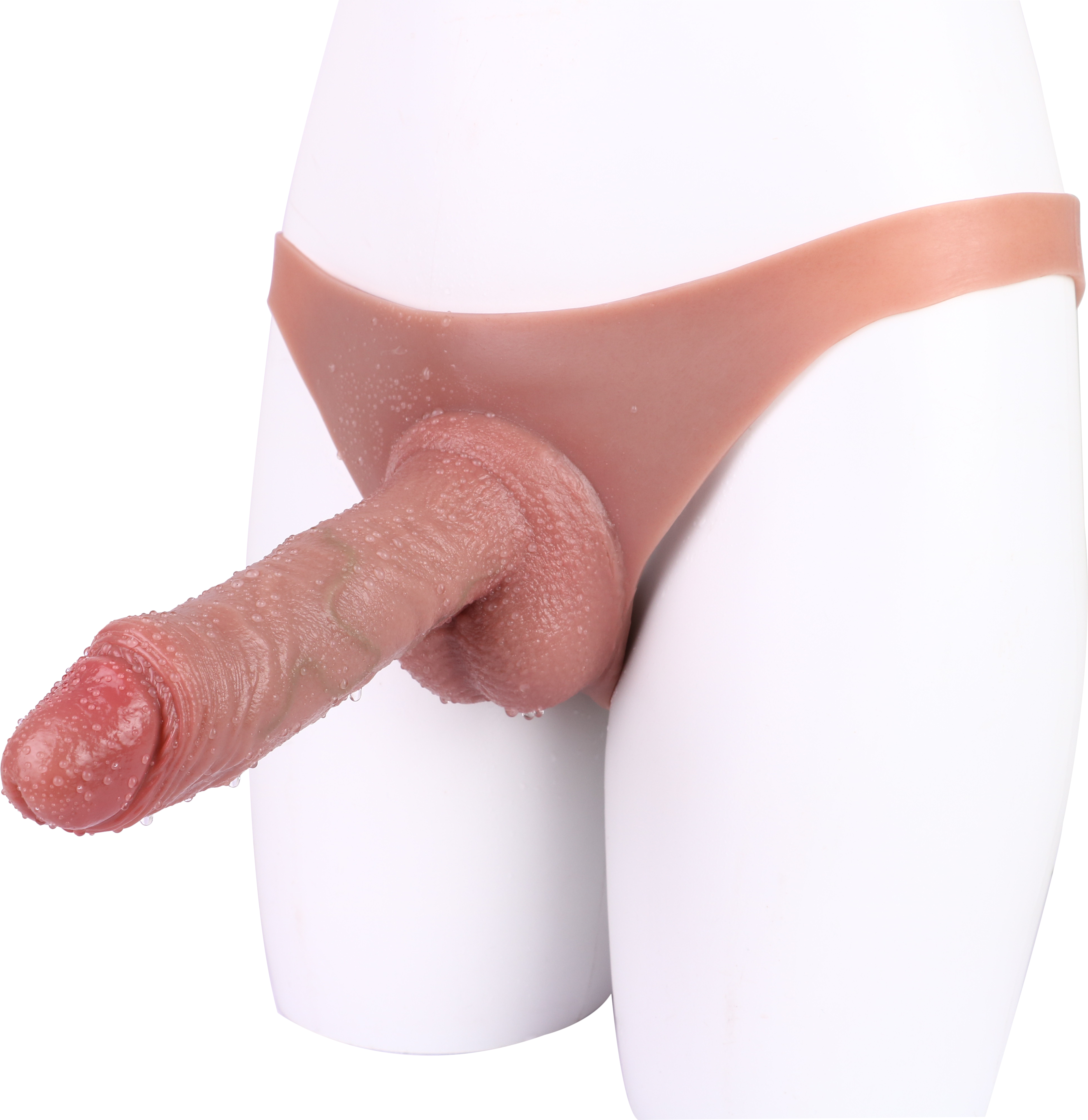 8 Inch Silicone Wearable Hollow Dildo Panties