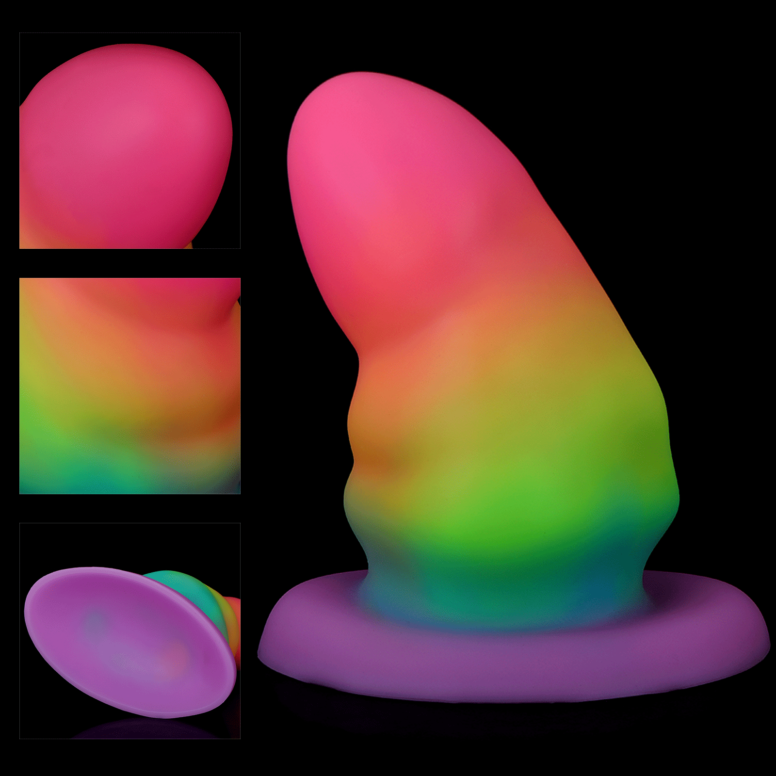 Luminous Large Silicone Butt Plug Dildo