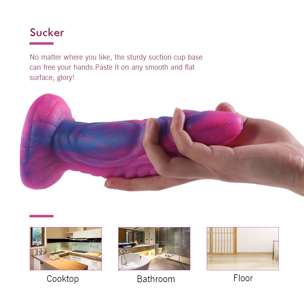 8 Inch Pink Fantasy Godzilla Monster Dildo