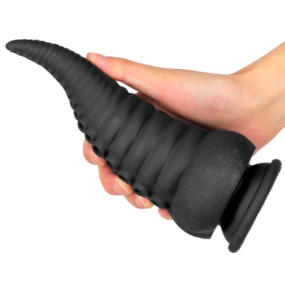 8 Inch Black Tentacle Anal Dildo
