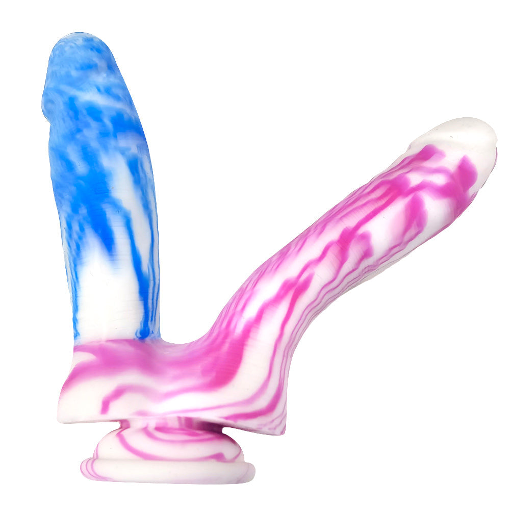 7 Inch Silicone Color Double Penetration Dildo