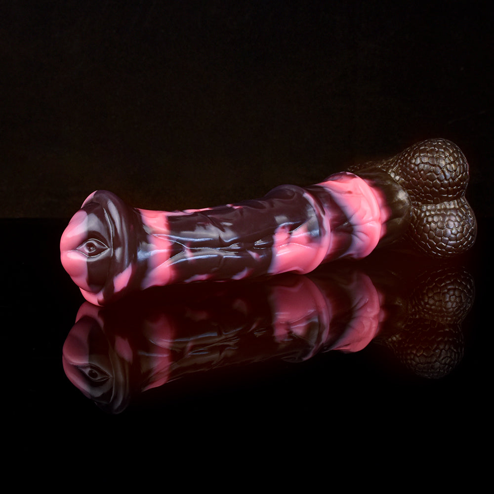 10 Inch Silicone Horse Dildo with Ball Base