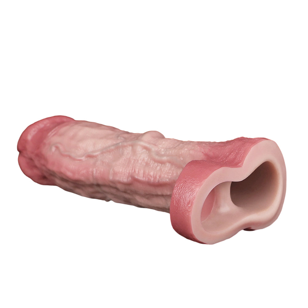 Huge Remote Control Vibrating Penis Sleeve