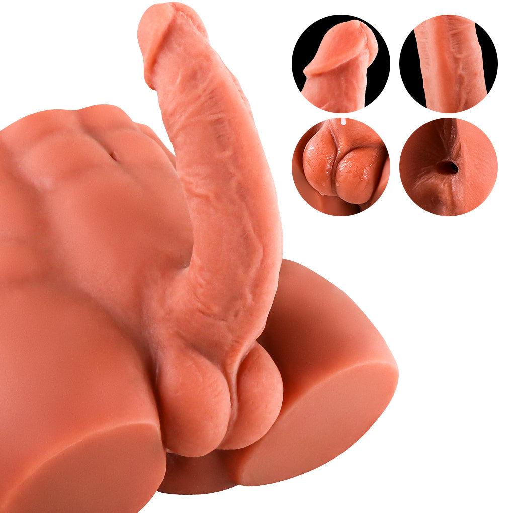 Lifelike 6 Inch Male Sex Doll Torso