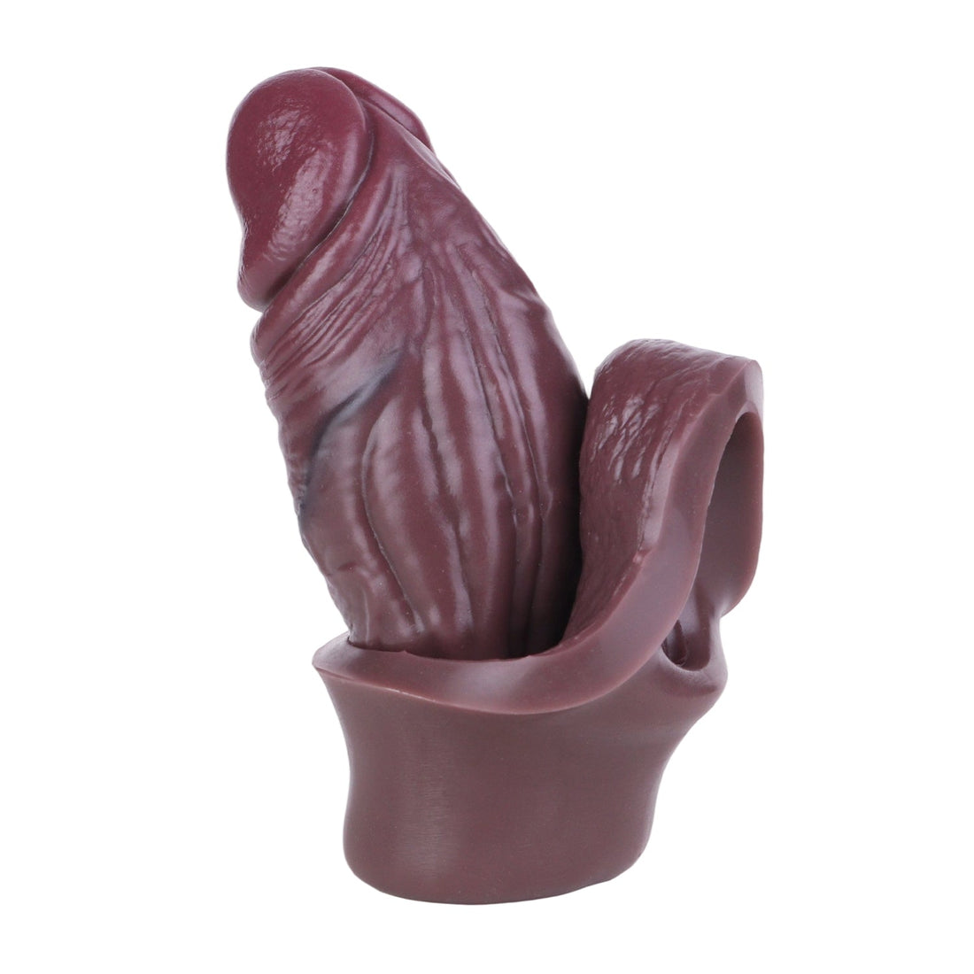 Brown Male Sex Toy Penis Extension Sleeve