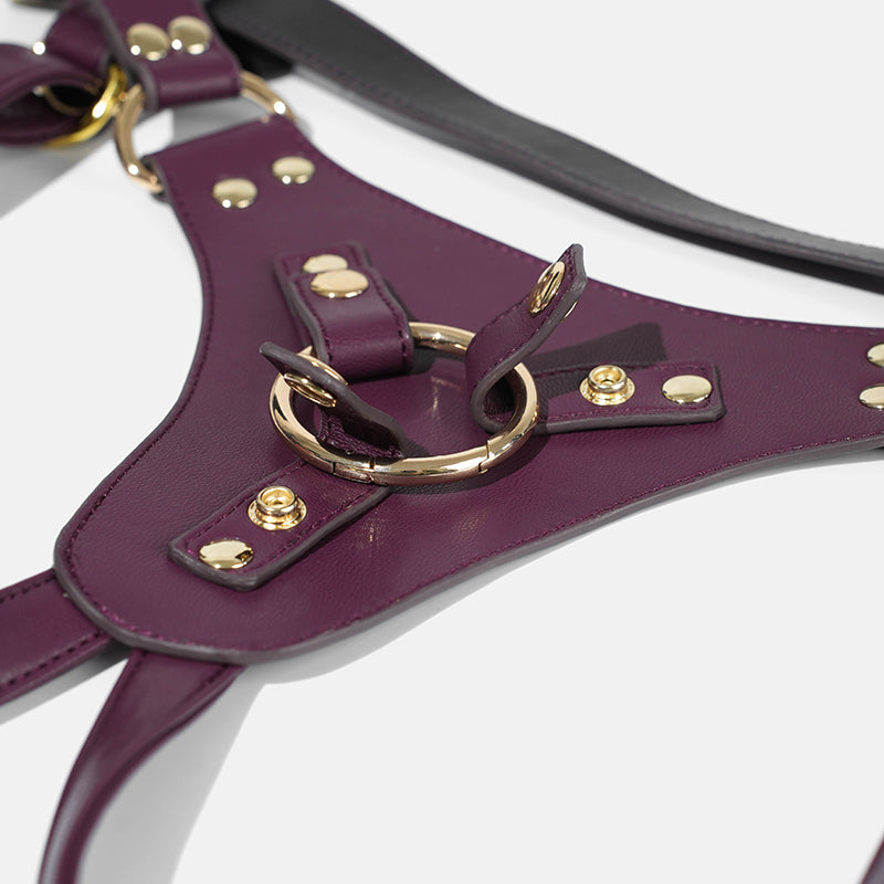 Well Made Quality Leather Dildo Strap On Harness