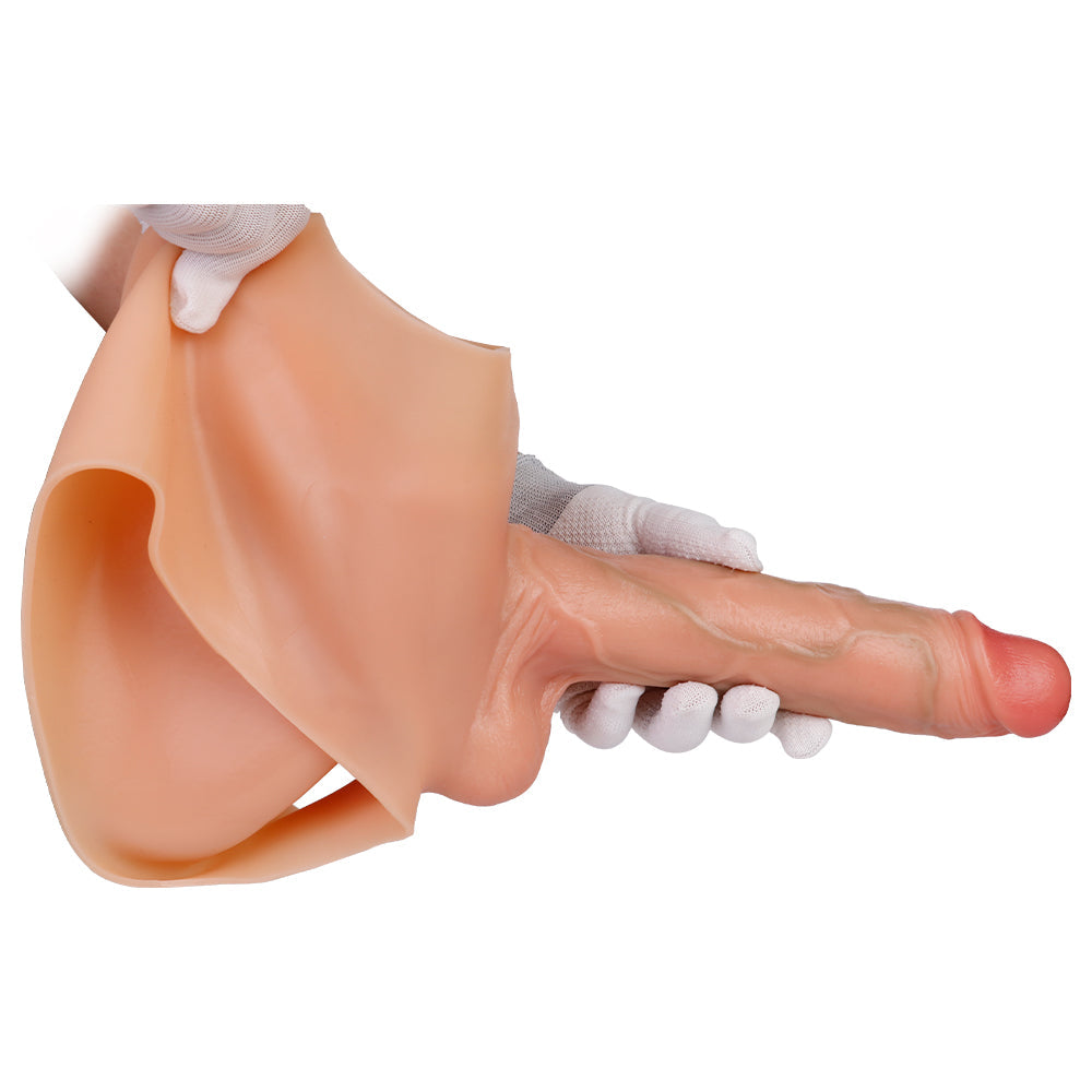 Silicone Realistic 9 Inch Big Dildo Panties