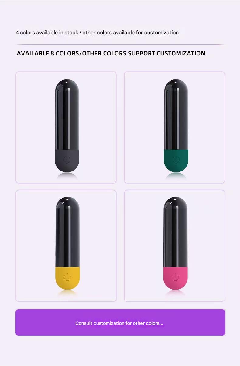 Black Powerful Clitoris Massage Bullet Vibrator