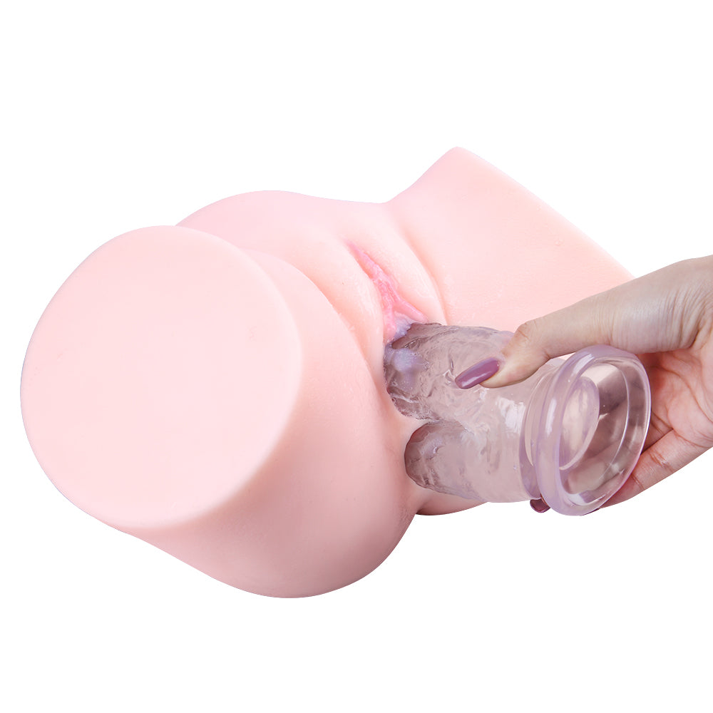 Clear Jelly Silicone Double Penetration Dildo