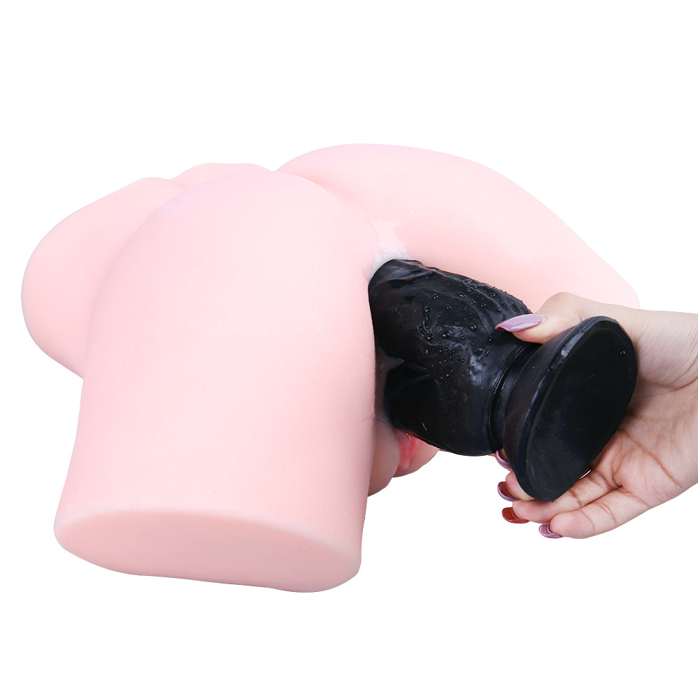 8 Inch Black Large Double Penetration Dildo