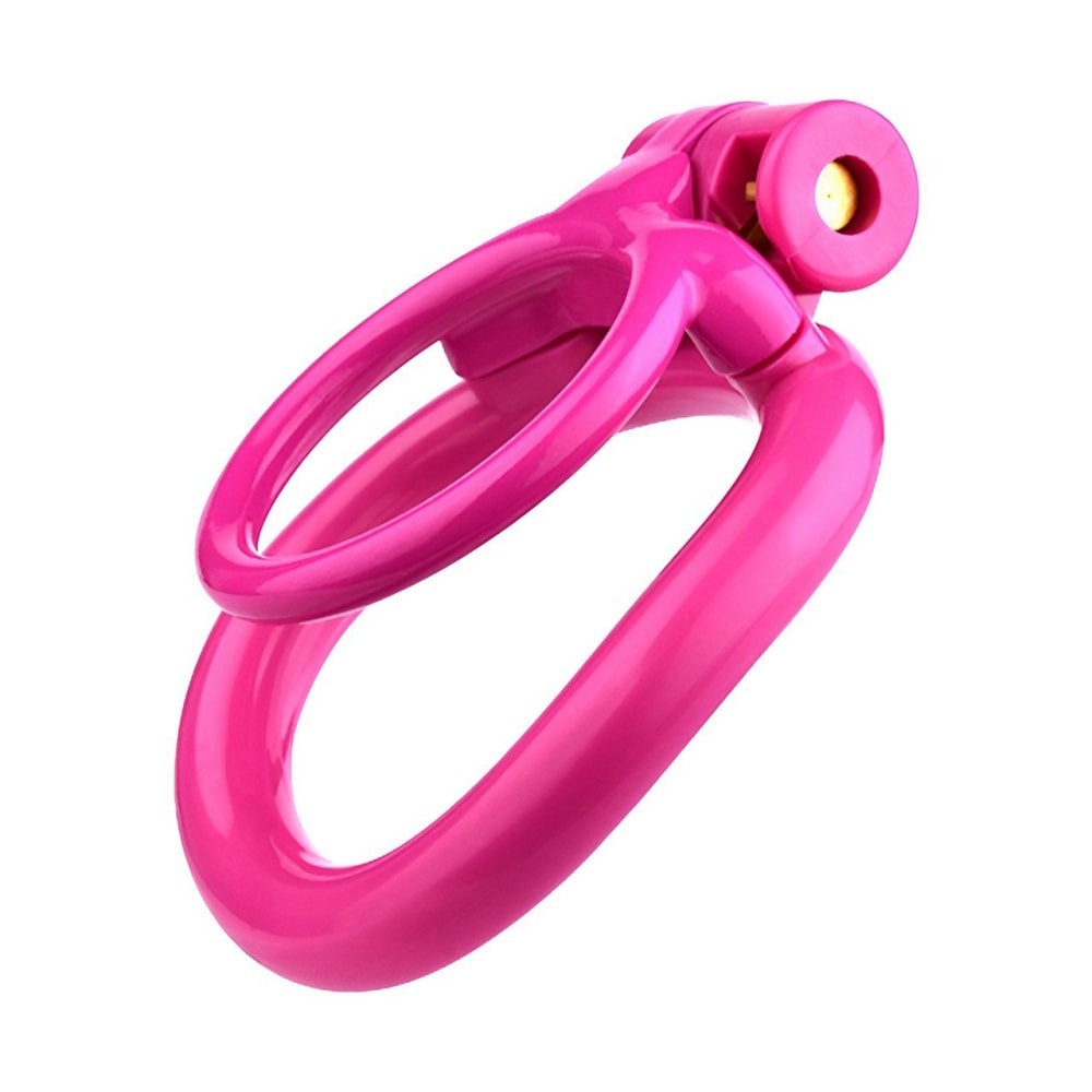 Pink Resin Male Chastity Cage
