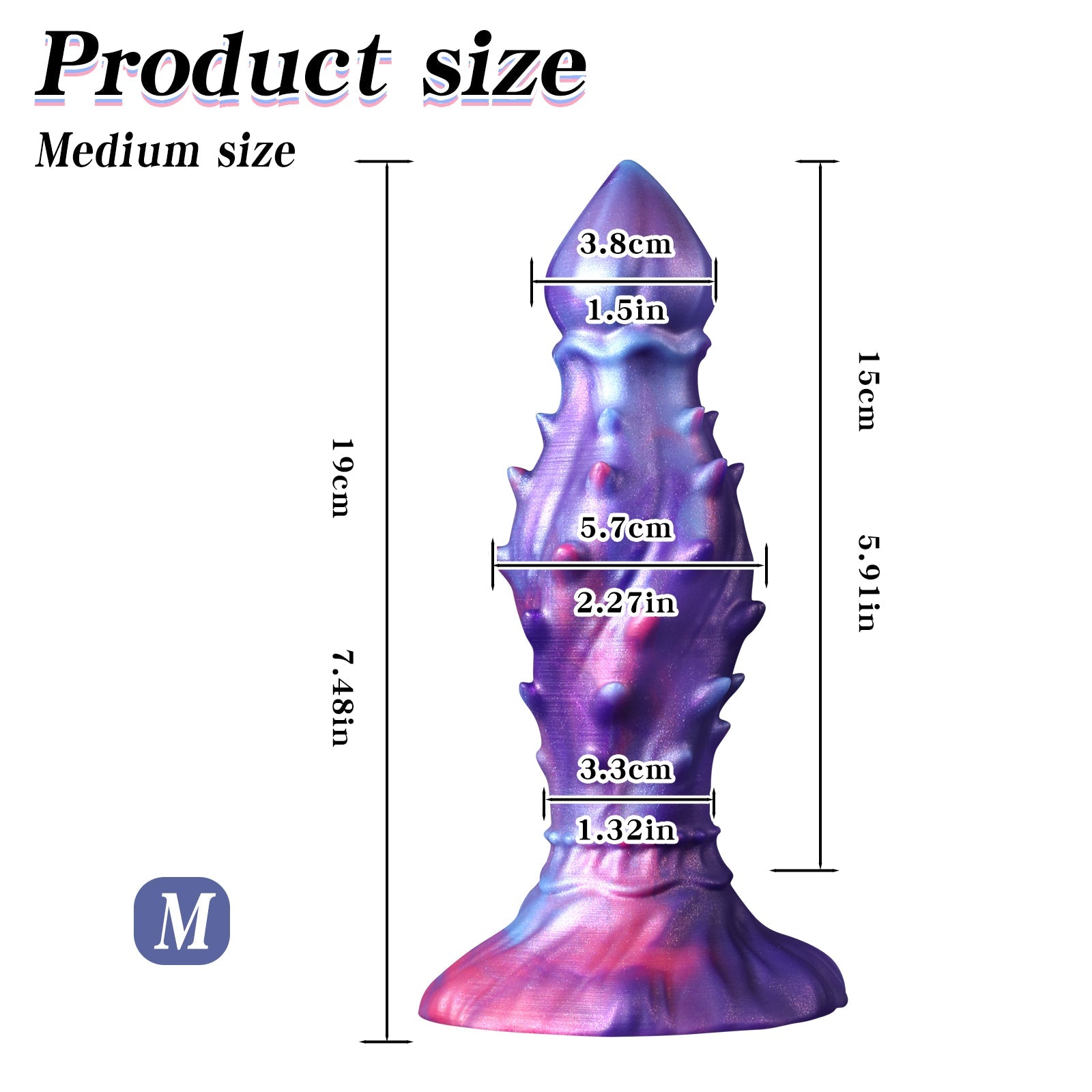 10 Inch Big Spiked Dildo Butt Plug