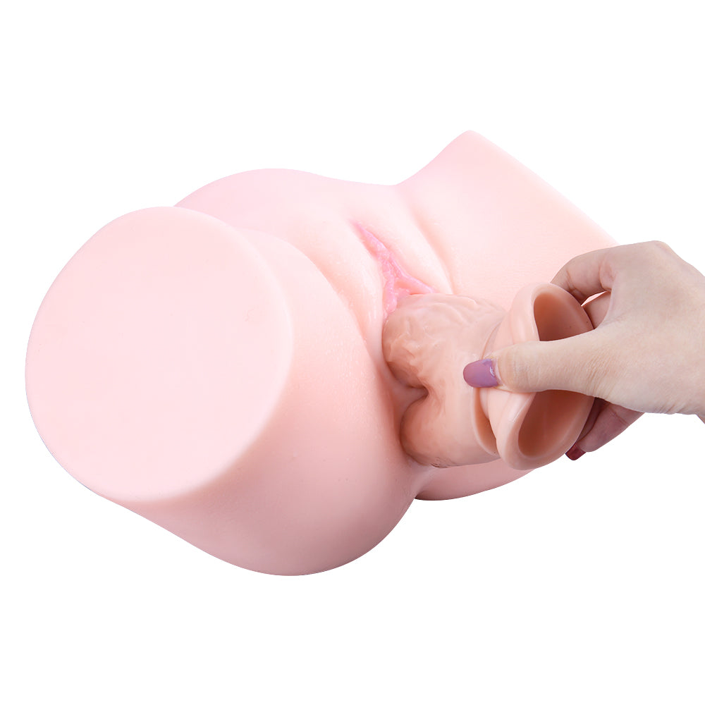 8 Inch Lifelike Silicone Double Penetration Dildo
