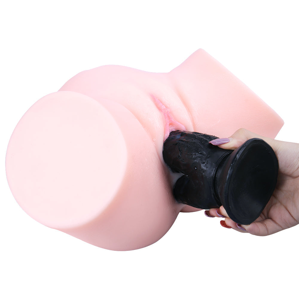 8 Inch Black Large Double Penetration Dildo