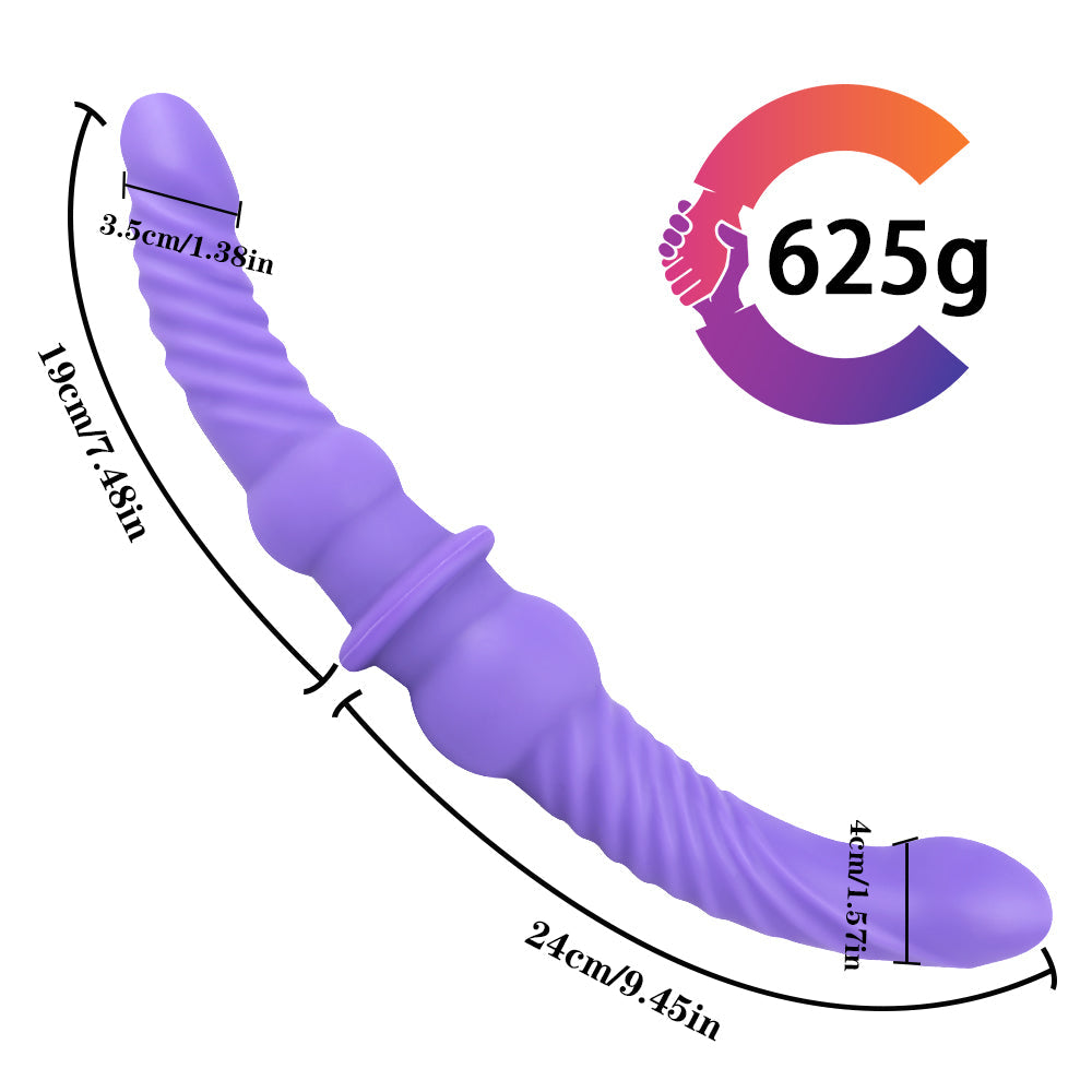 Gode ​​à double tête super stimulant de 17 pouces