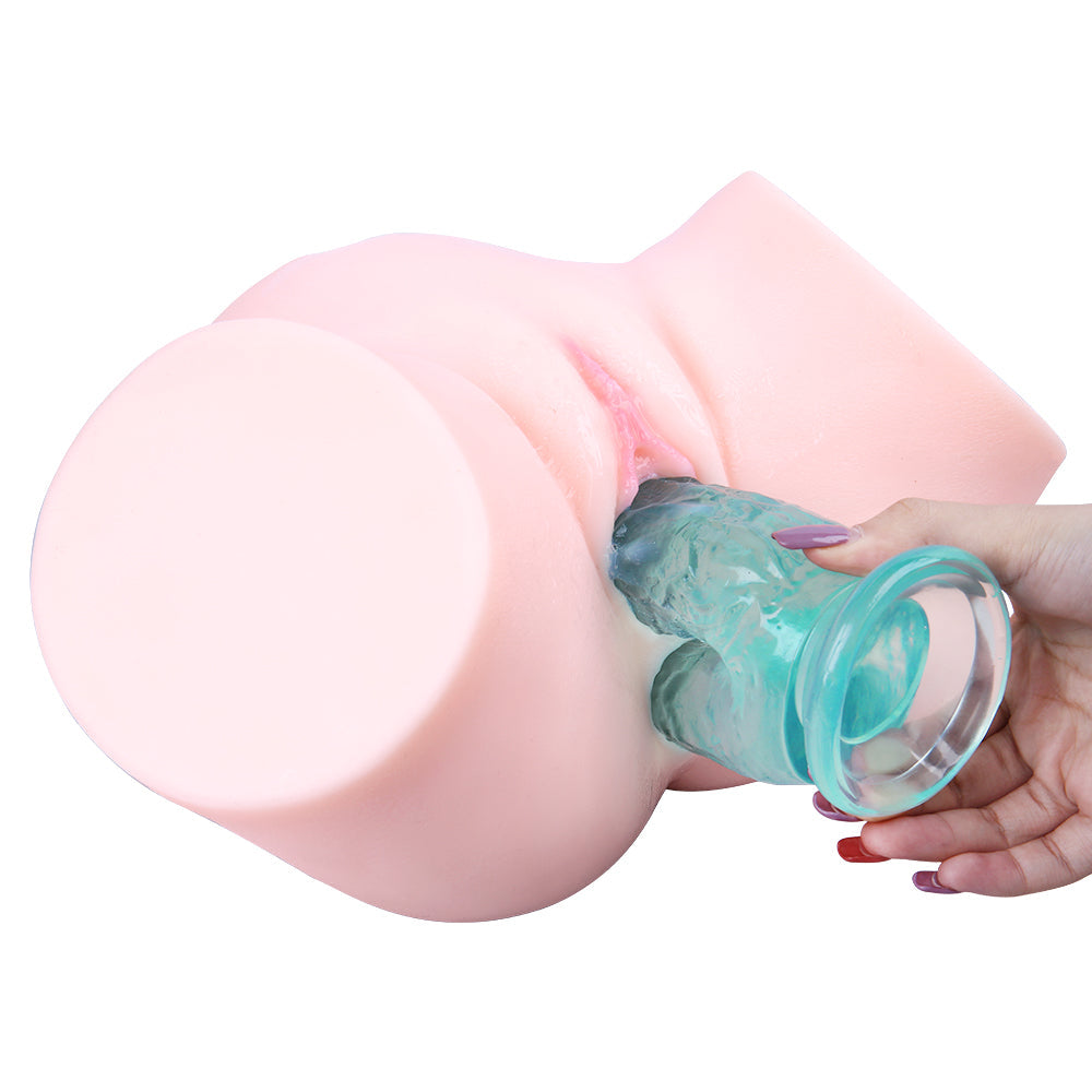 Silicone Green Jelly Double Penetration Dildo