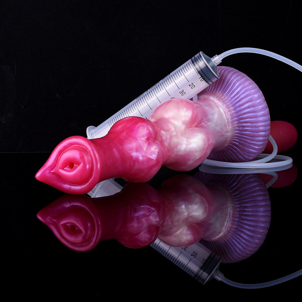 10 Inch Double Knot Dog Squirting Dildo