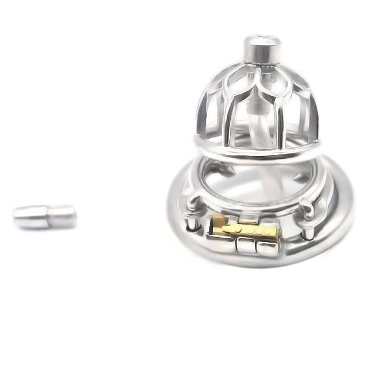Flower Small Metal Chastity Cage