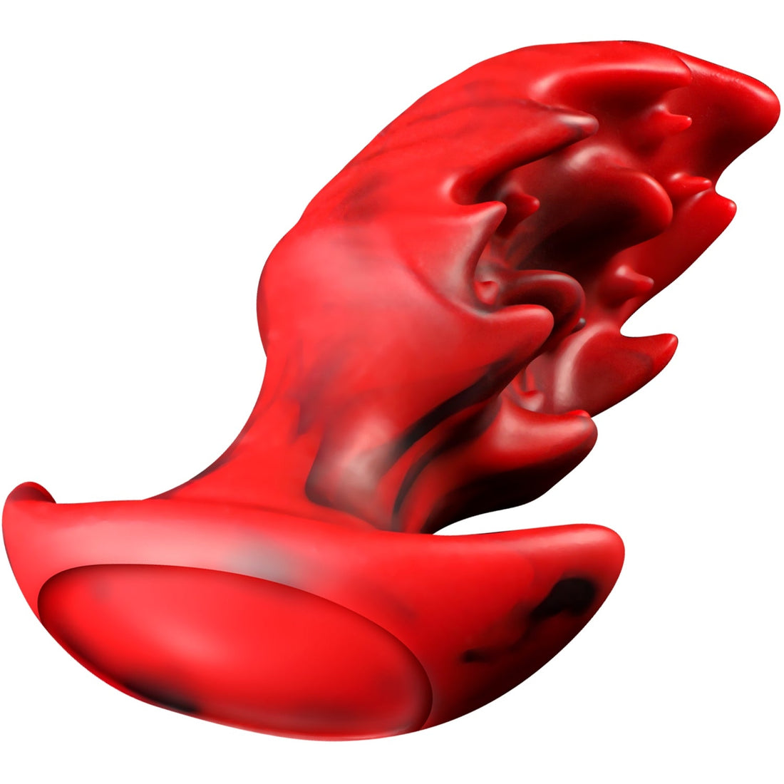 Red Spiked Texture Huge Butt Plug