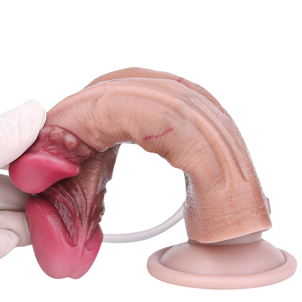 Realistic Ejaculating Double Penetration Dildo