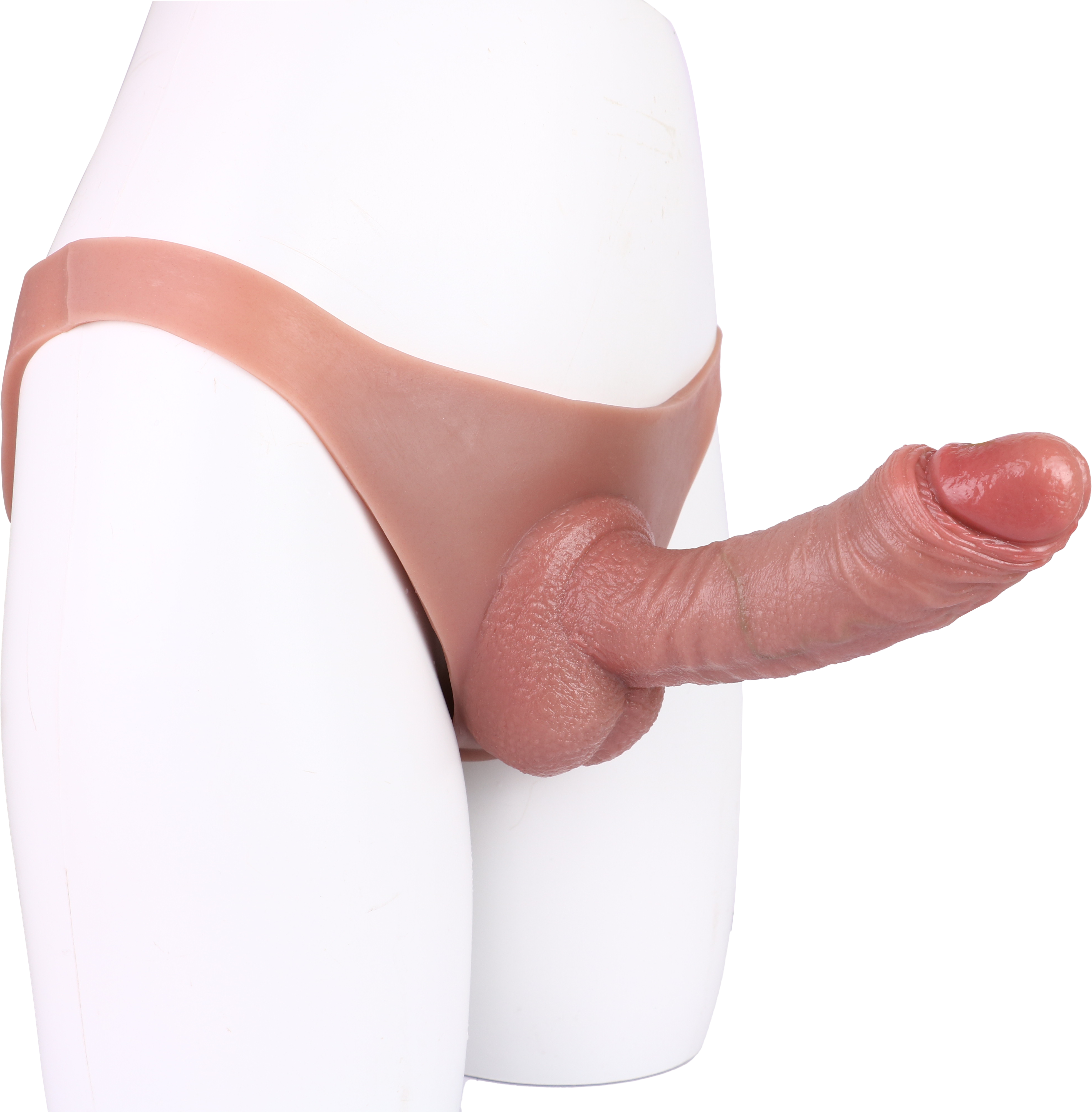 8 Inch Silicone Wearable Hollow Dildo Panties